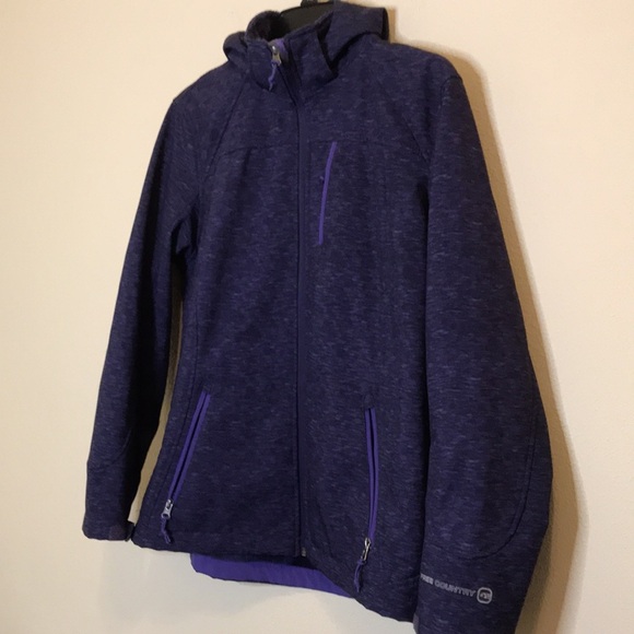 Free Country Purple Jacket with Removable Hood Size Large - Picture 2 of 10